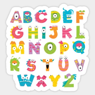 A to Z Monster Sticker